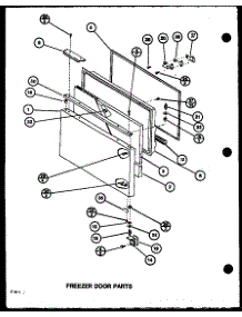 Freezer Door Parts (Bl20m / P7812518w) (Bl20n / P7812525w) parts for Amana Bottom-Mount Refrigerator BL20M-P7812518W from AppliancePartsPros.com