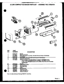 8 Cube Compact Ice Maker (Ic3k / P7621310w) parts for Amana Bottom-Mount Refrigerator BL20M-P7812518W from AppliancePartsPros.com