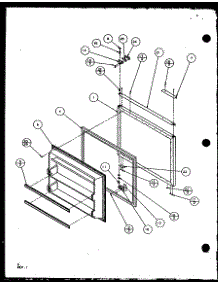Freezer Door (Bl20ql / P1125508wl) (Bl20ql / P1125503wl) (Bl20qw / P1125508ww) (Bl20qw / P1125503ww) parts for Amana Bottom-Mount Refrigerator BL20QW-P1125503WW from AppliancePartsPros.com