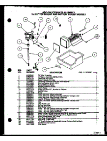 Add-On Ice Maker Assembly parts for Amana Bottom-Mount Refrigerator BL20QW-P1125503WW from AppliancePartsPros.com
