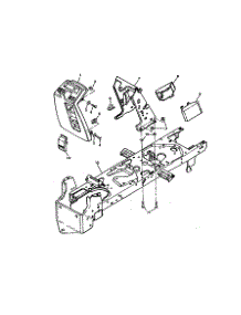 Frame parts for Sabre Front-Engine Lawn Tractor BM19070 from AppliancePartsPros.com