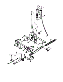 Mower Deck Lift Linkage parts for Sabre Front-Engine Lawn Tractor BM19070 from AppliancePartsPros.com