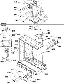 Machine Compartment Assembly parts for Amana Bottom-Mount Refrigerator BM20TBW-P1305801WW from AppliancePartsPros.com