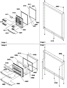 Door Assemblies parts for Amana Bottom-Mount Refrigerator BM20TBW-P1305801WW from AppliancePartsPros.com