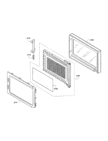 Door parts for Gaggenau Built-In Microwave BM281710/01 from AppliancePartsPros.com