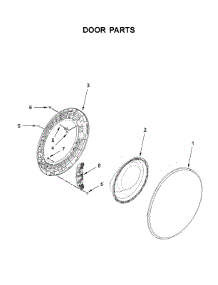 Door Parts parts for Whirlpool Washer BNF15ASANA0 from AppliancePartsPros.com