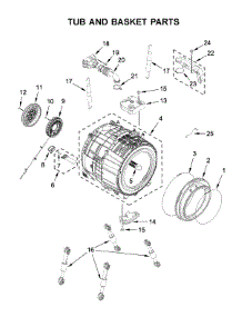 Tub And Basket Parts parts for Whirlpool Washer BNF15ASANA0 from AppliancePartsPros.com
