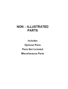 Optional Parts (Not Included) parts for Whirlpool Washer BNF15ASANA0 from AppliancePartsPros.com
