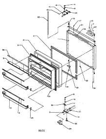 Freezer Door parts for Amana Bottom-Mount Refrigerator BP22A2-P1161605W from AppliancePartsPros.com