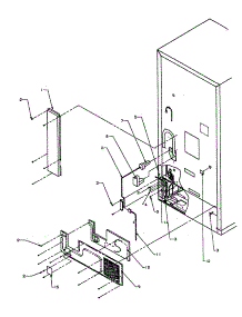 Cabinet Back parts for Amana Bottom-Mount Refrigerator BP22A2-P1161605W from AppliancePartsPros.com