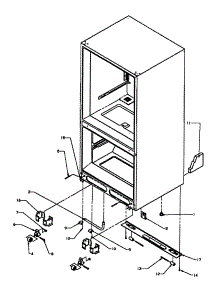 Rollers / Drain Tub parts for Amana Bottom-Mount Refrigerator BP22A2E-P1161605WE from AppliancePartsPros.com