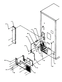 Back Cabinet parts for Amana Bottom-Mount Refrigerator BP22A2E-P1161605WE from AppliancePartsPros.com