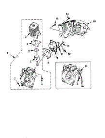 Engine Internal parts for Homelite Gas Leaf Blower BP250-UT08017-F from AppliancePartsPros.com
