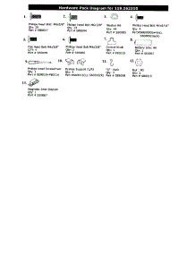 Hardware Pack parts for Bbq-Pro Gas Grill BQ06W1B from AppliancePartsPros.com