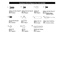 Hardware Pack parts for Bbq-Pro Gas Grill BQ06W1C from AppliancePartsPros.com