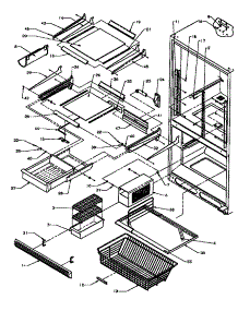 Refrigerator / Freezer Shelving (Bx20r / P1161503w) (Bx20r / P1161506w) parts for Amana Bottom-Mount Refrigerator BQ20RB-P1161505W from AppliancePartsPros.com