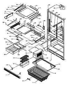 Refrigerator / Freezer Shelving (Bz20r / P1161501w) (Bz20r / P1161504w) parts for Amana Bottom-Mount Refrigerator BQ20RB-P1161505W from AppliancePartsPros.com