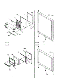 Door Assembly parts for Amana Bottom-Mount Refrigerator BR18V1C-P1320707WC from AppliancePartsPros.com