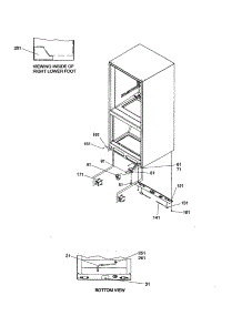 Insulation And Roller parts for Amana Bottom-Mount Refrigerator BR18V1E-P1320707WB from AppliancePartsPros.com