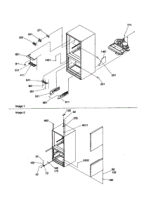 Covers, Hinges / Light Covers parts for Amana Bottom-Mount Refrigerator BR18V1S-P1320707WS from AppliancePartsPros.com