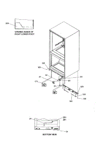 Insulation And Roller parts for Amana Bottom-Mount Refrigerator BR18V2E-P1320709WB from AppliancePartsPros.com