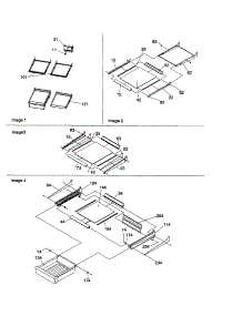 Shelf And Meatkeeper Assembly parts for Amana Bottom-Mount Refrigerator BR18VW-P1320703WW from AppliancePartsPros.com