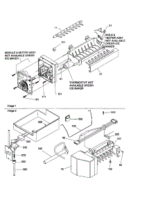 Ice Maker Assembly parts for Amana Bottom-Mount Refrigerator BR18VW-P1320703WW from AppliancePartsPros.com
