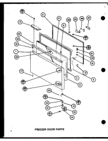 Freezer Door Parts (Bc20j / P7680812w) (Br20j / P7680813w) parts for Amana Bottom-Mount Refrigerator BR20J-P7680813W from AppliancePartsPros.com