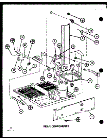 Rear Components (Br20k / P7812511w) (Bc20k / P7812514w) (Bw20k / P7812516w) parts for Amana Bottom-Mount Refrigerator BR20K-P7812502W from AppliancePartsPros.com