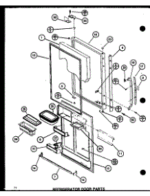 Refrigerator Door Parts (Br20k / P7812511w) (Bc20k / P7812514w) (Bw20k / P7812516w) parts for Amana Bottom-Mount Refrigerator BR20K-P7812511W from AppliancePartsPros.com