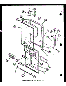 Refrigerator Door Parts (Br20m / P7812519w) (Br20n / P7812526w) parts for Amana Bottom-Mount Refrigerator BR20N-P7812526W from AppliancePartsPros.com