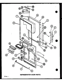Refrigerator Door Parts (Bc20m / P7812521w) (Bc20n / P7812528w) parts for Amana Bottom-Mount Refrigerator BR20N-P7812526W from AppliancePartsPros.com