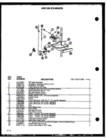 Add On Ice-Maker (Ic3k / P7621310w) parts for Amana Bottom-Mount Refrigerator BR20N-P7812526W from AppliancePartsPros.com