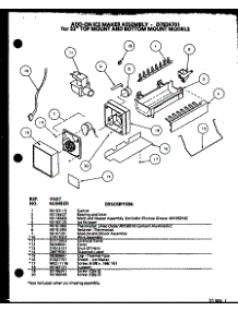 Add-On Ice Maker Assembly parts for Amana Bottom-Mount Refrigerator BR20QBL-P1125509WL from AppliancePartsPros.com
