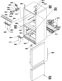 Controls & Light Covers parts for Amana Bottom-Mount Refrigerator BR22S6E-P1196706WE from AppliancePartsPros.com