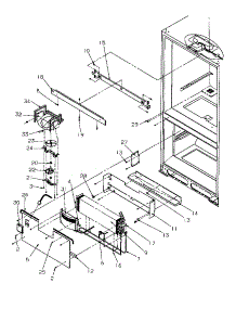 Evaporator Area parts for Amana Bottom-Mount Refrigerator BR22S6W-P1196703WW from AppliancePartsPros.com