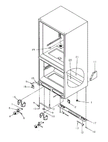 Rollers / Drain Tube parts for Amana Bottom-Mount Refrigerator BR22S6W-P1196703WW from AppliancePartsPros.com