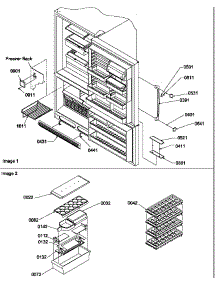 Door Handles & Accessories parts for Amana Bottom-Mount Refrigerator BR22S6W-P1196706WW from AppliancePartsPros.com