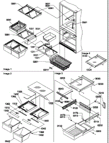 Shelving Assemblies parts for Amana Bottom-Mount Refrigerator BR22S6W-P1196706WW from AppliancePartsPros.com