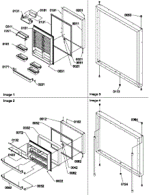 Door Assemblies parts for Amana Bottom-Mount Refrigerator BR22S6W-P1196706WW from AppliancePartsPros.com