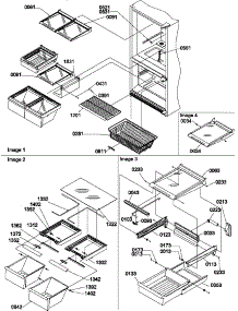 Shelving Assemblies parts for Amana Bottom-Mount Refrigerator BR22TL-P1196710WL from AppliancePartsPros.com