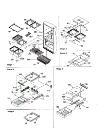 Shelving Assembly parts for Amana Bottom-Mount Refrigerator BR22V1W-P1325025WW from AppliancePartsPros.com