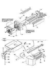 Ice Maker Assembly parts for Amana Bottom-Mount Refrigerator BR22VC-P1325003WC from AppliancePartsPros.com