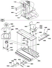 Machine Compartment Assembly parts for Amana Bottom-Mount Refrigerator BR22VE-P1321505WE from AppliancePartsPros.com