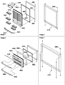 Door Assemblies parts for Amana Bottom-Mount Refrigerator BR22VE-P1321505WE from AppliancePartsPros.com