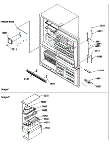 Door Handles & Accessories parts for Amana Bottom-Mount Refrigerator BR22VW-P1321505WW from AppliancePartsPros.com