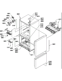 Controls & Light Covers parts for Amana Bottom-Mount Refrigerator BR22VW-P1321505WW from AppliancePartsPros.com
