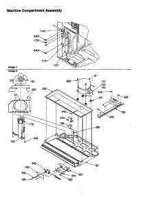 Machine Compartment Assembly parts for Amana Bottom-Mount Refrigerator BR22VW-P1325003WW from AppliancePartsPros.com