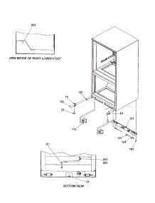 Insulation And Roller Assembly parts for Amana Bottom-Mount Refrigerator BRD18V1W-P1326501WW from AppliancePartsPros.com