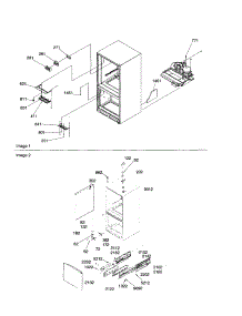 Hinges, Light Covers And Fz Drawers parts for Amana Bottom-Mount Refrigerator BRD18V1W-P1326502WW from AppliancePartsPros.com